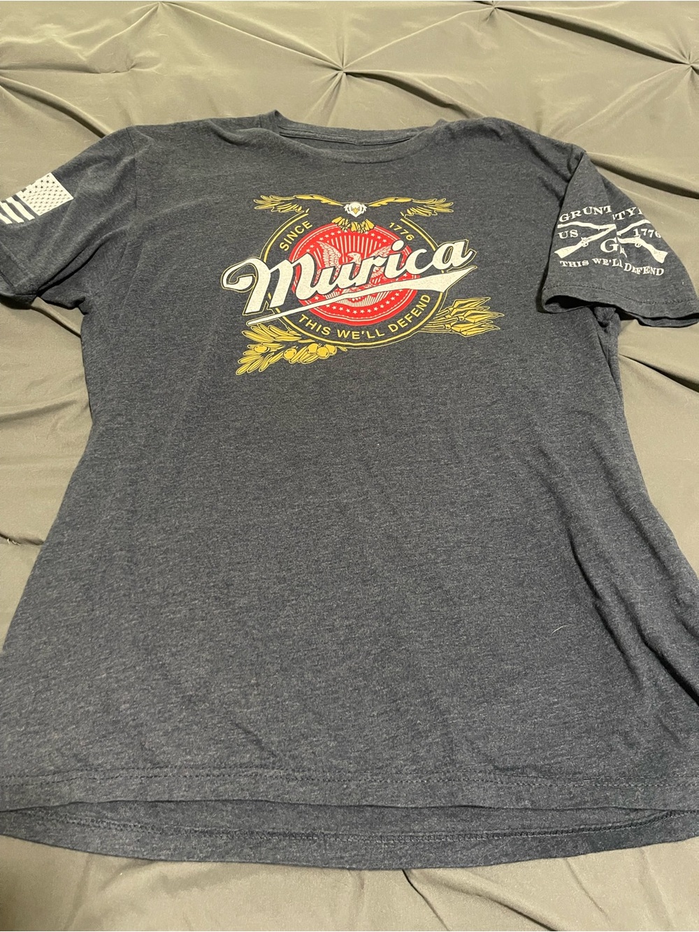 Grunt Style 'Murica Graphic Tee - Charcoal